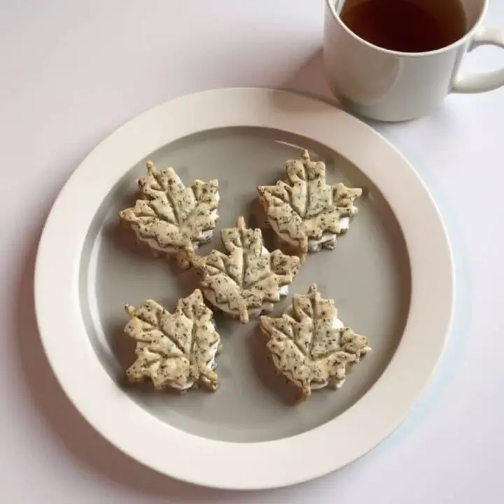 Earl Grey Cream Cheese Sandwich Cookies