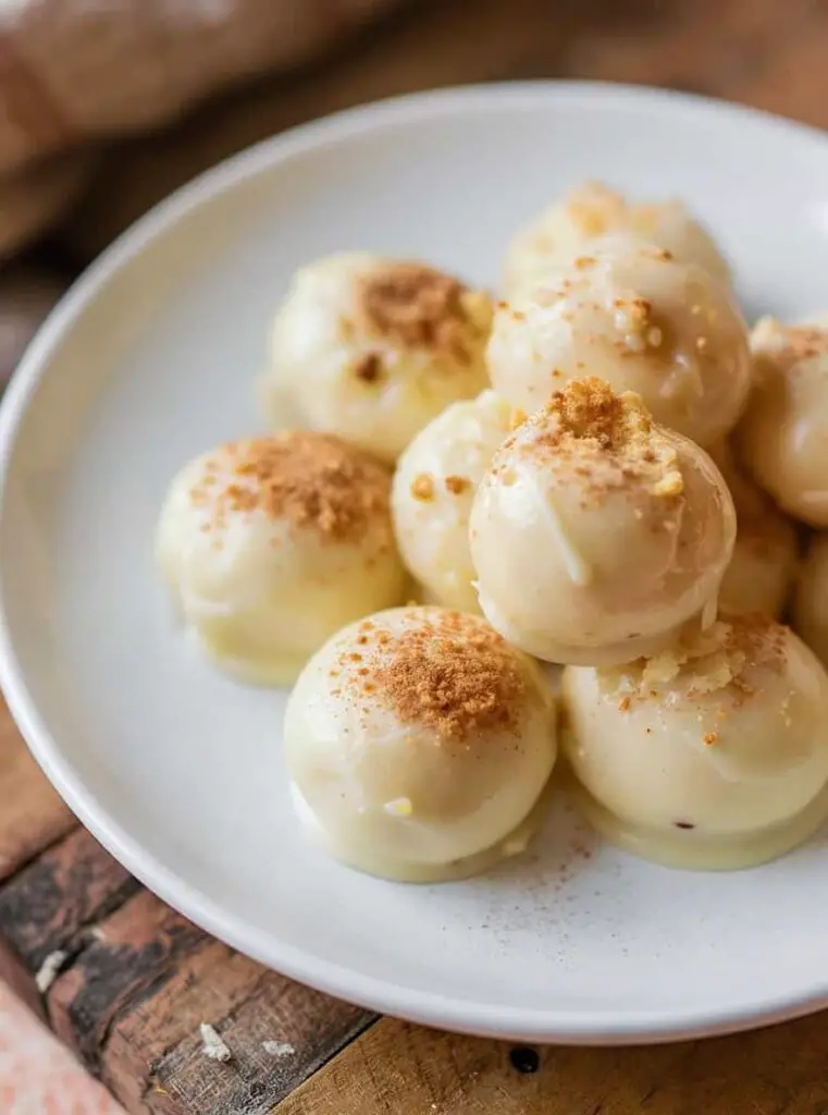 Pumpkin Cheesecake Truffles