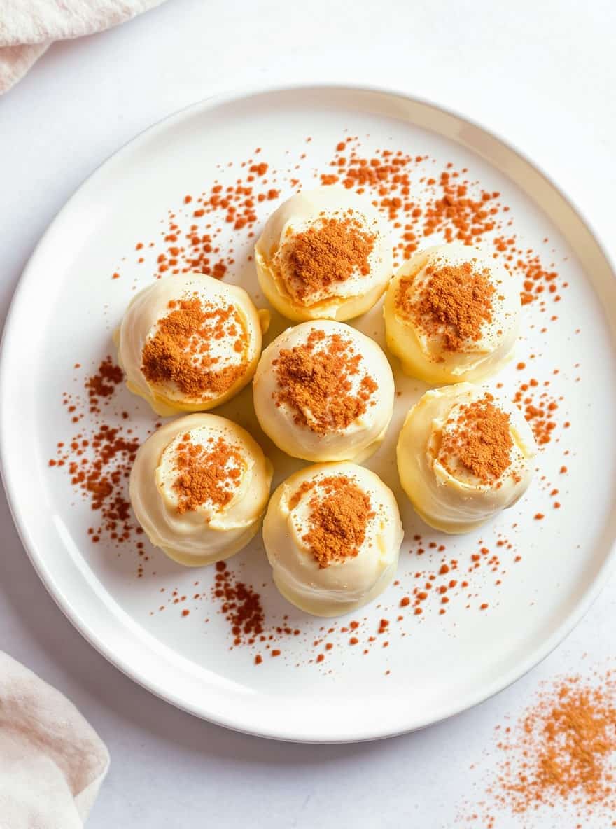 Pumpkin Cheesecake Truffles