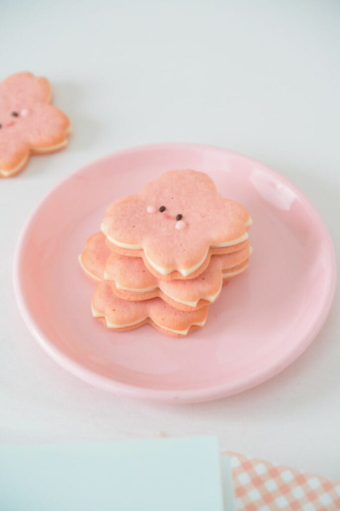 Sakura Langue de Chat Cookies