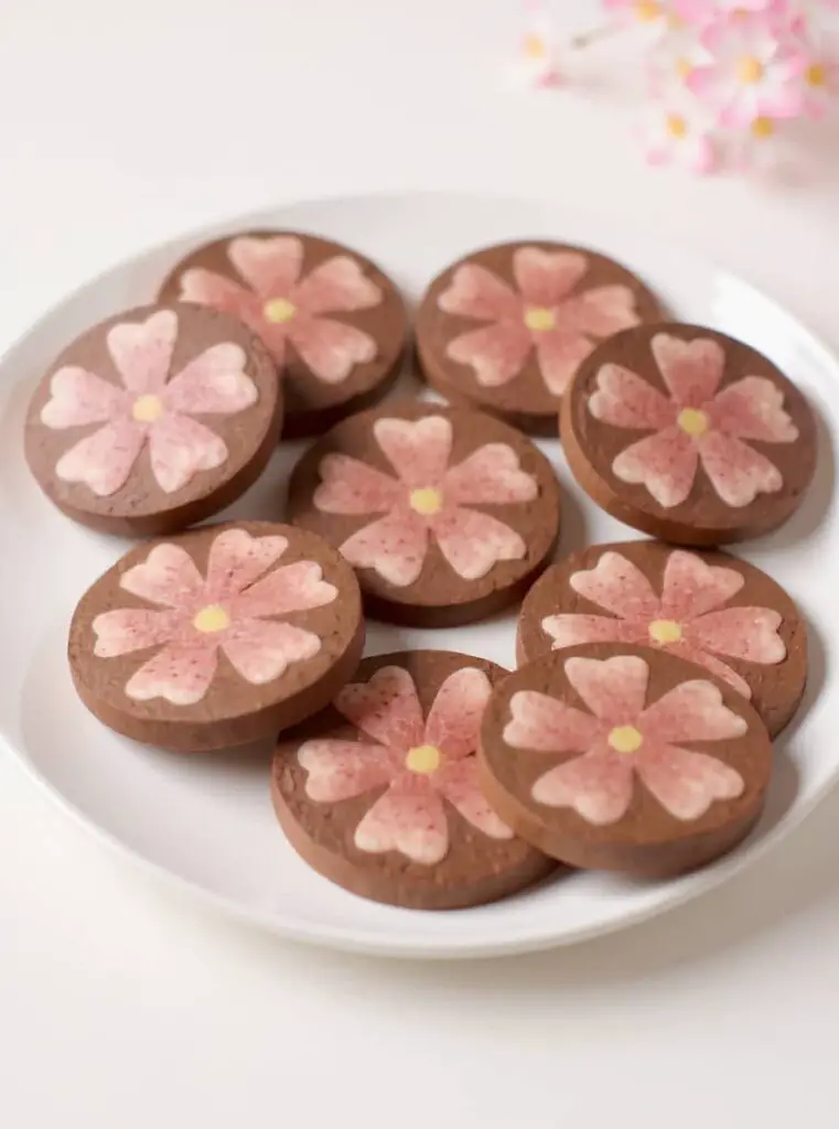 Gradient Sakura Petal Cookies