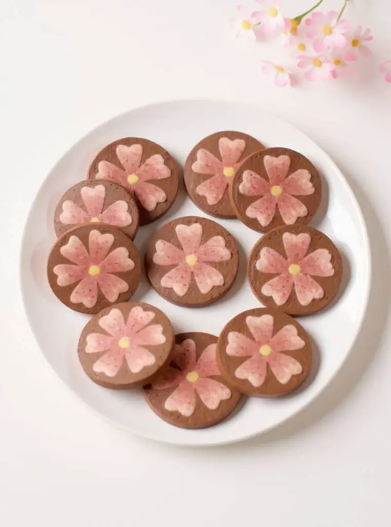 Gradient Sakura Petal Cookies