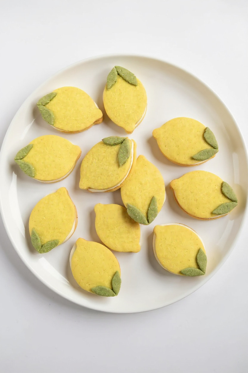 Lemon Sandwich Cookies With Lemon Curd