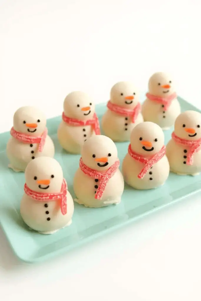 No-Bake Snowman Truffles