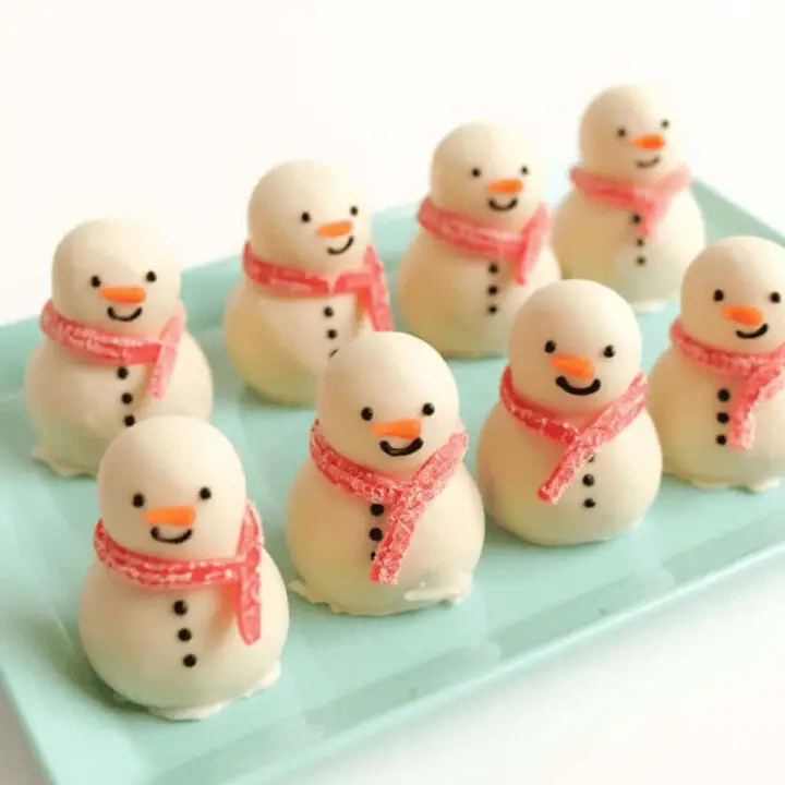 No-Bake Snowman Truffles