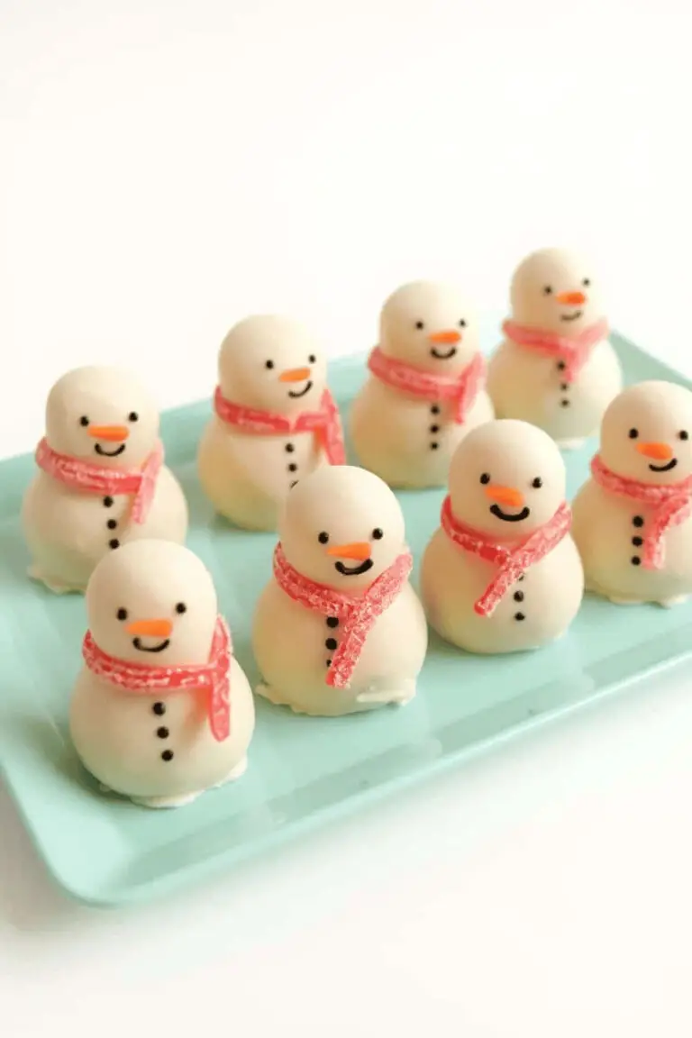 No-Bake Snowman Truffles