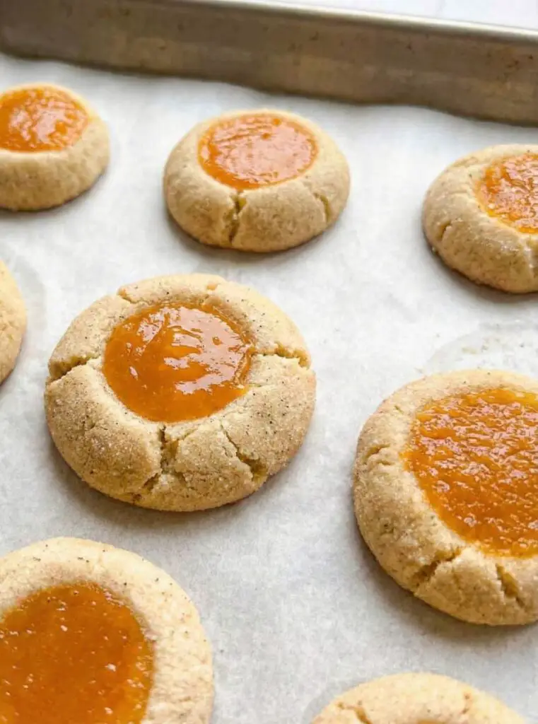 Cardamom Mango Thumbprint Cookies