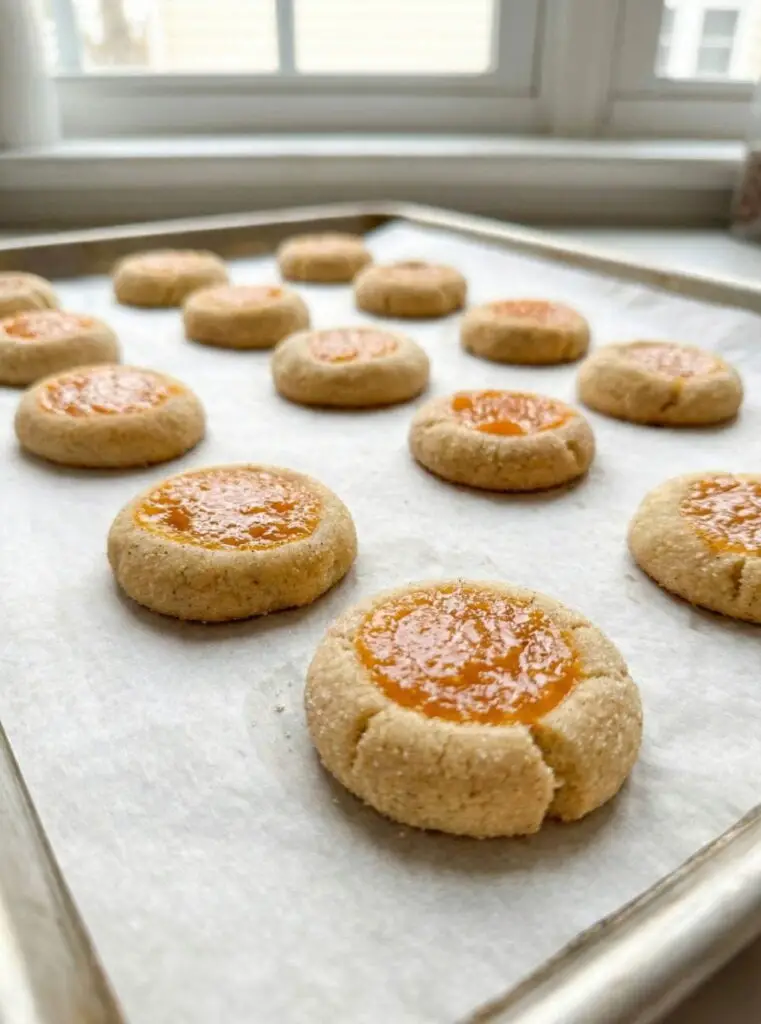 Cardamom Mango Thumbprint Cookies