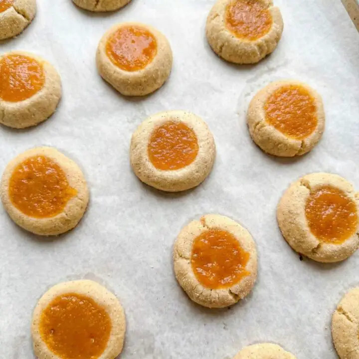 Cardamom Mango Thumbprint Cookies