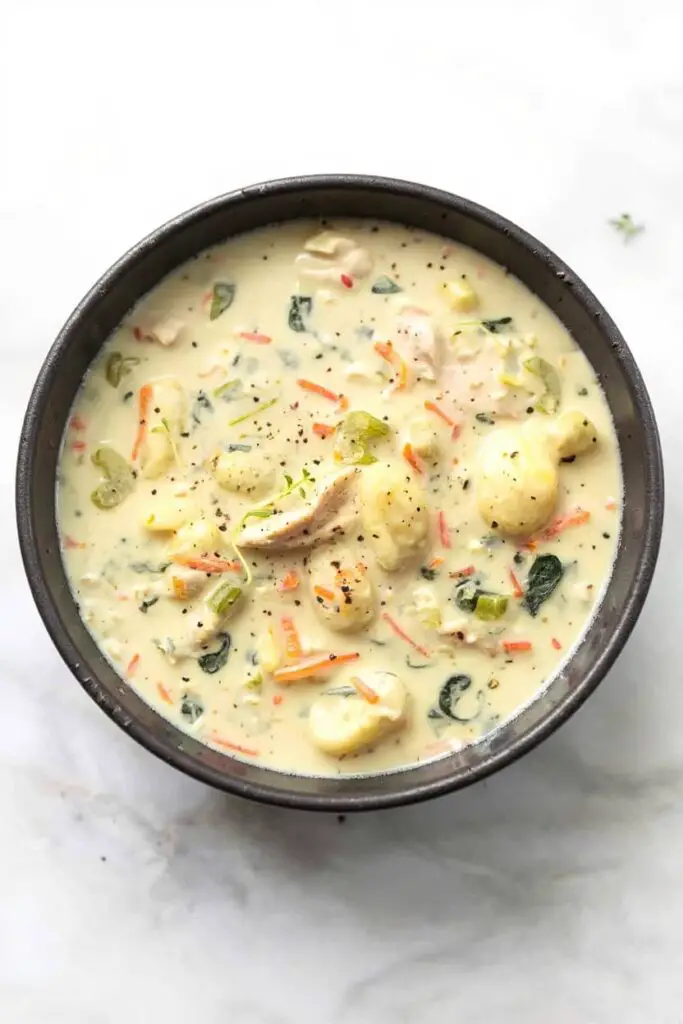Creamy Chicken Gnocchi Soup