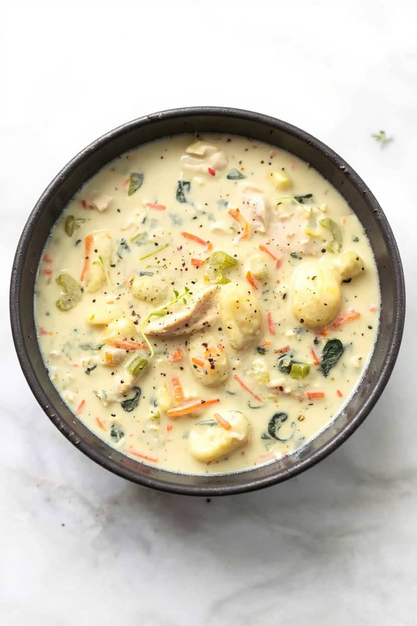 Creamy Chicken Gnocchi Soup