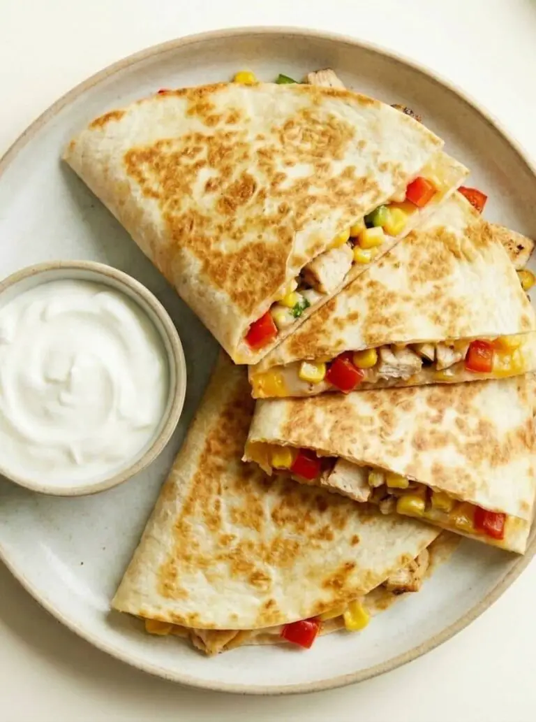 Leftover chicken recipe, Chicken and Veggie Quesadillas