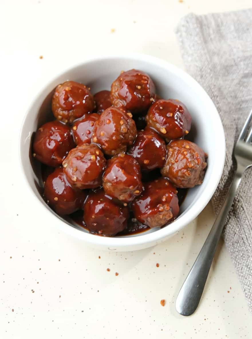 Slow Cooker Hot Honey Meatballs