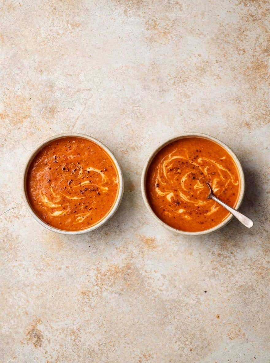 Butternut squash tomato soup
