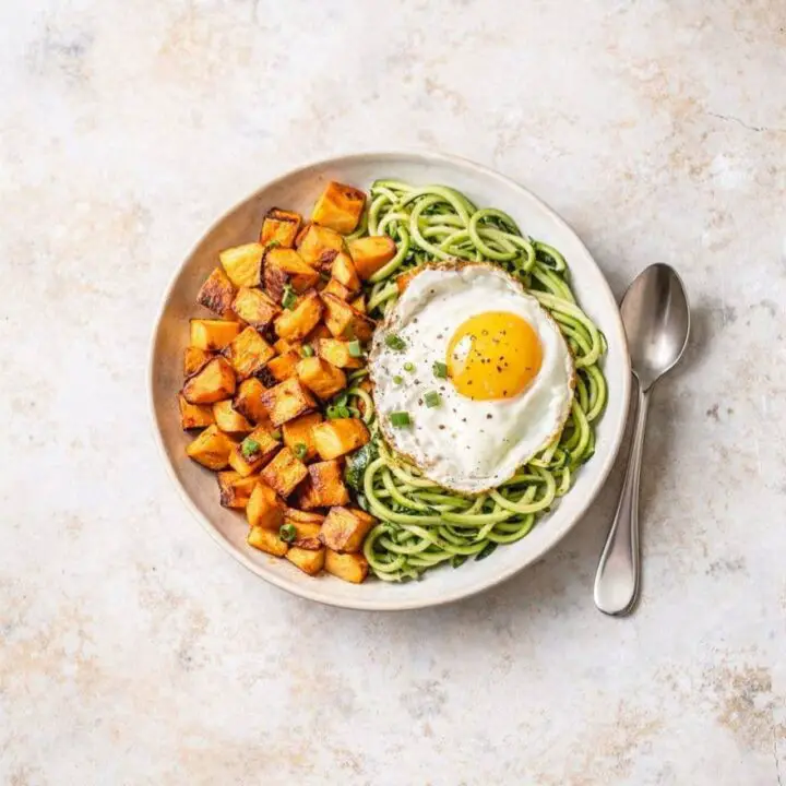 Zucchini Noodle Breakfast Bowl