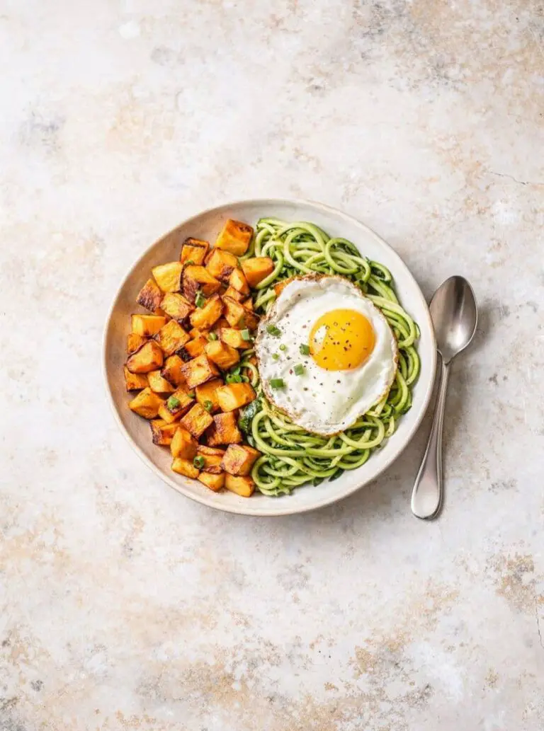 Zucchini Noodle Breakfast Bowl