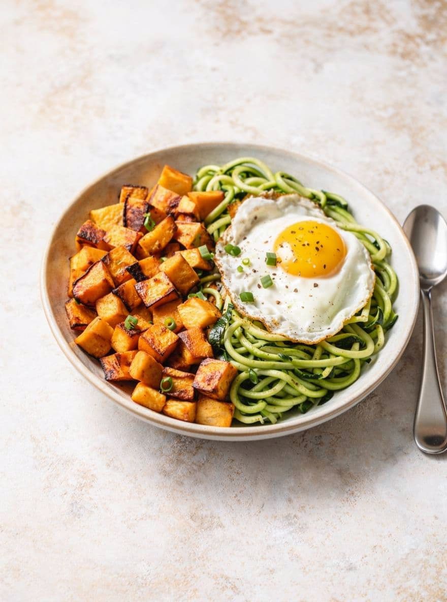 Zucchini Noodle Breakfast Bowl