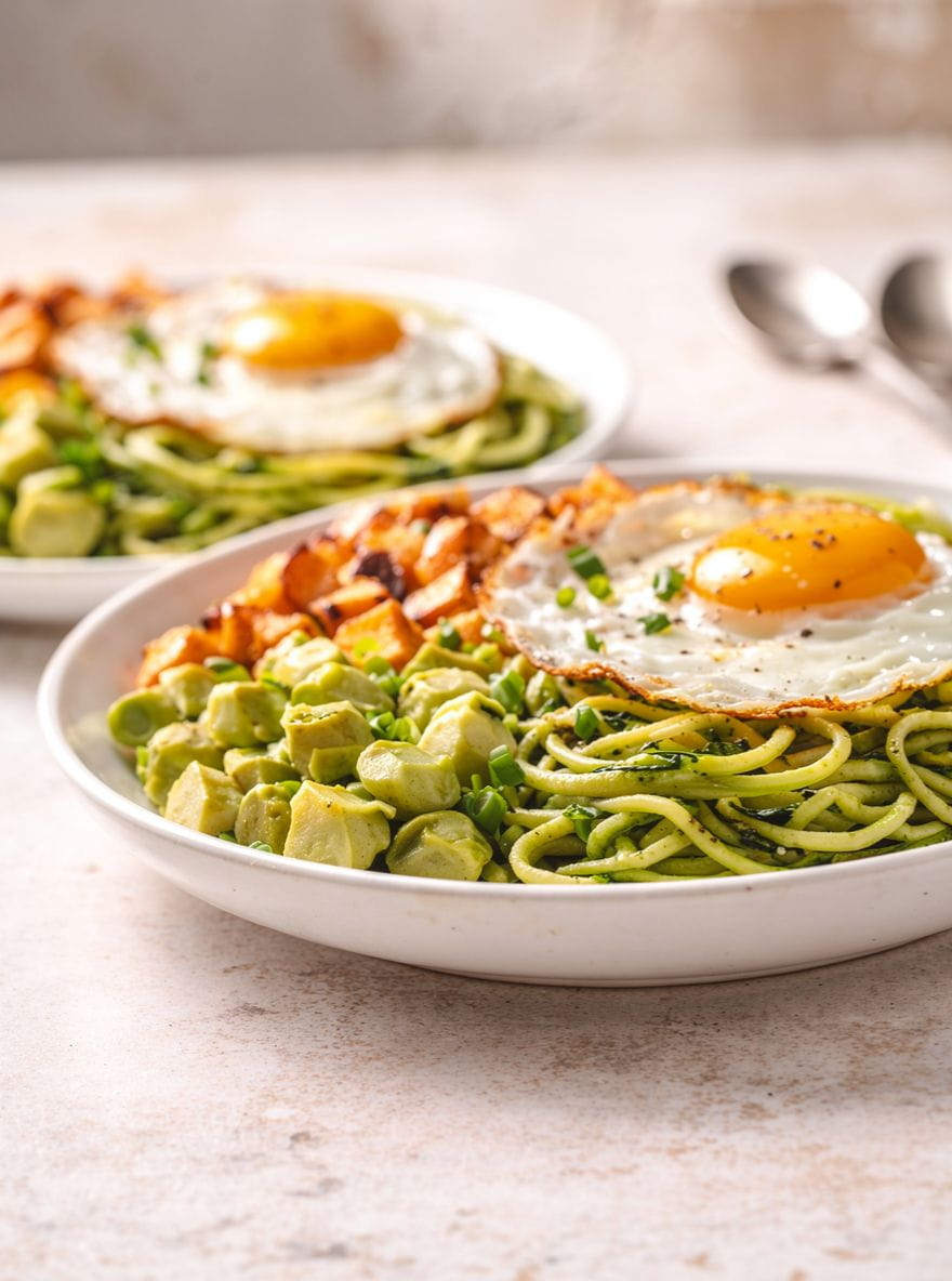 Zucchini Noodle Breakfast Bowl