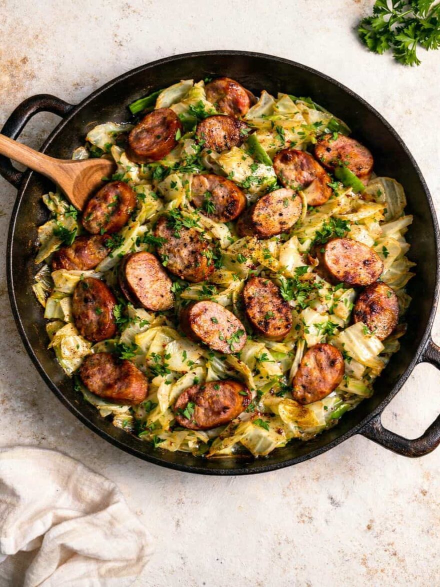 Cabbage And Sausage Skillet