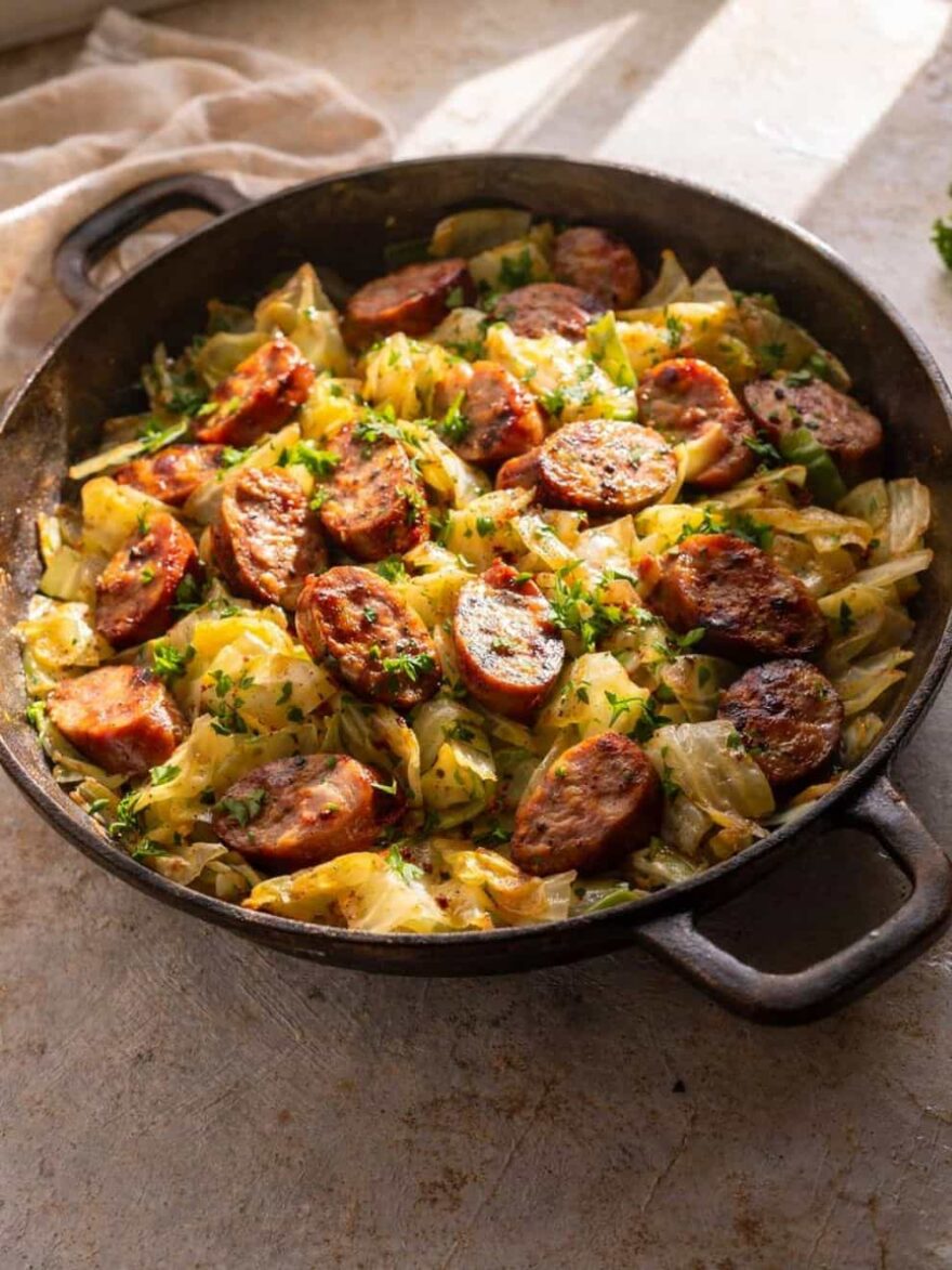 Cabbage And Sausage Skillet