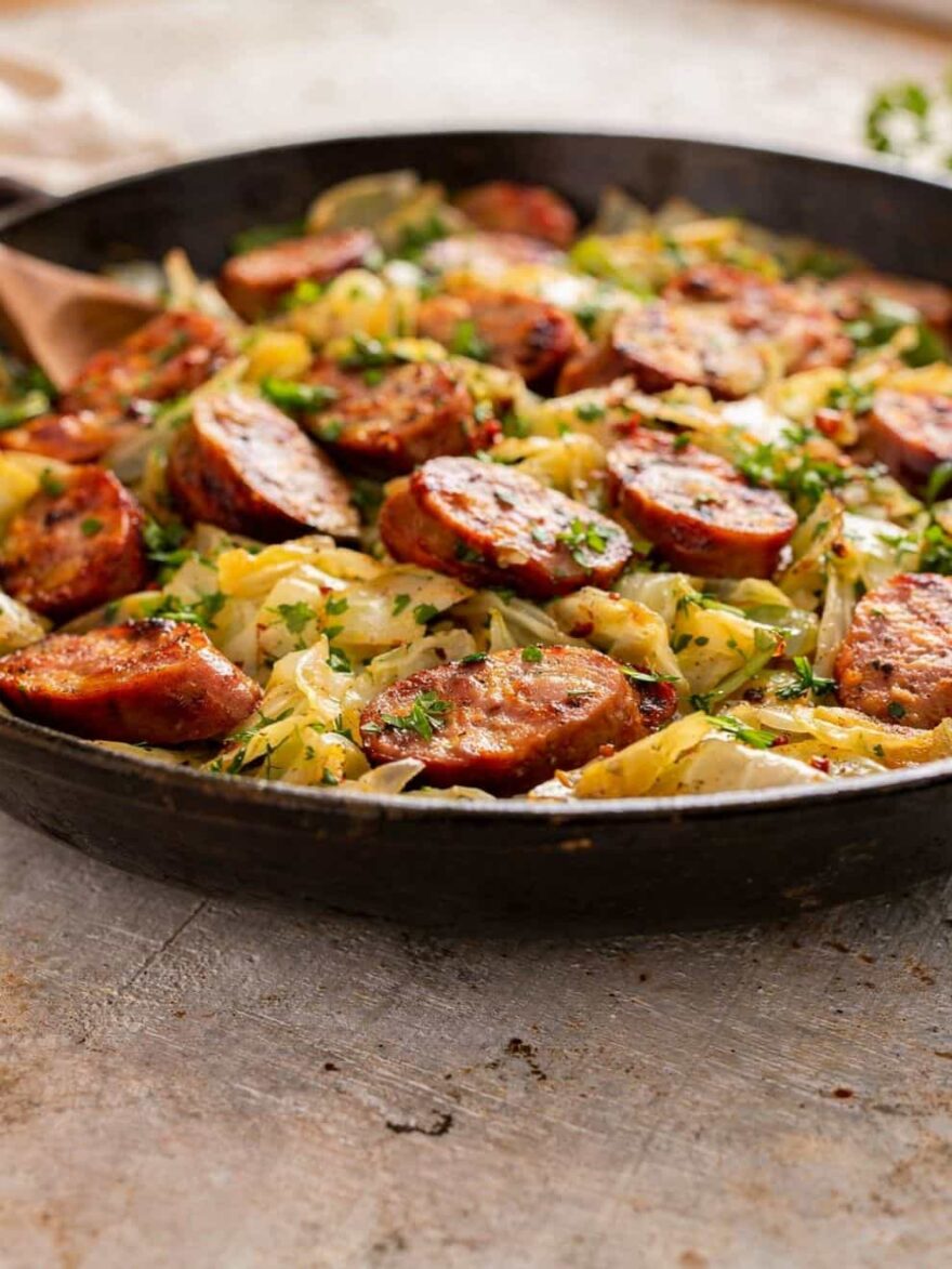 Cabbage And Sausage Skillet