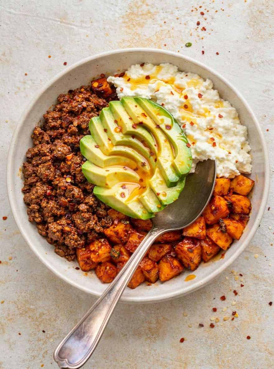Viral Hot Honey Ground Beef Bowls 2