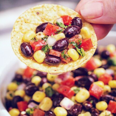 Black bean corn salsa