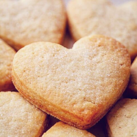 Heart-Shaped Sugar Cookies for Mom
