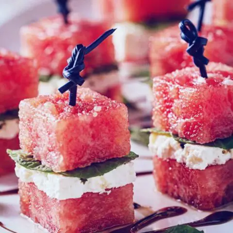 Watermelon Feta Bites