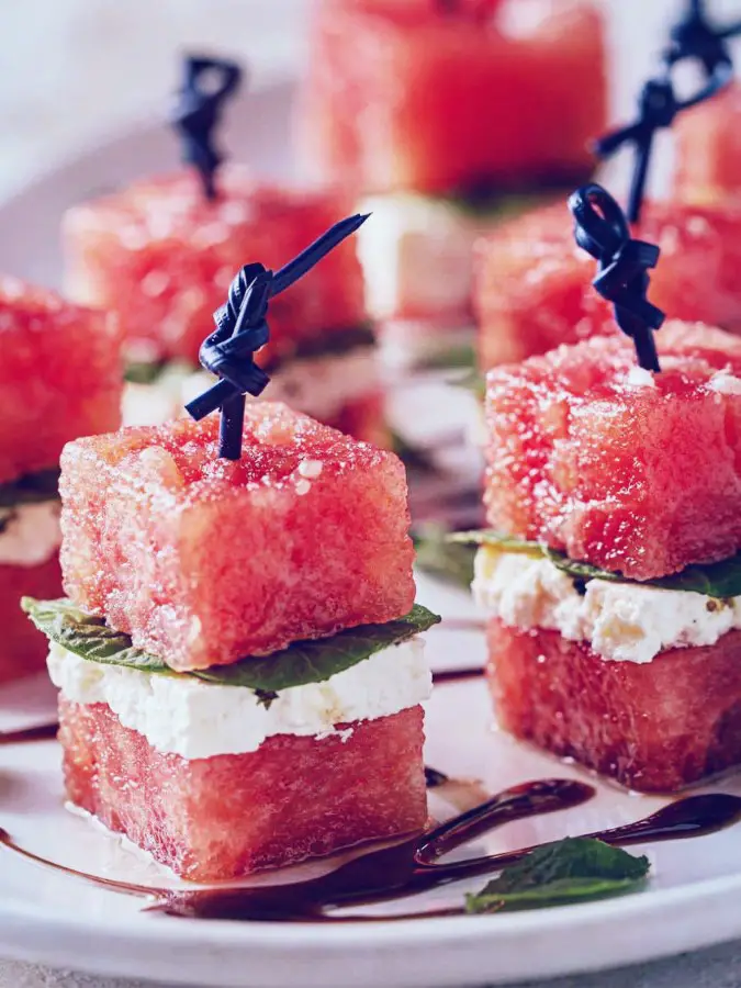 Watermelon Feta Bites