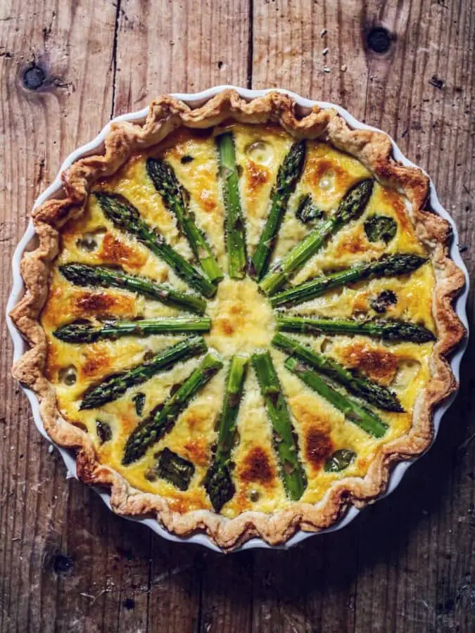 Asparagus and Cheese Quiche