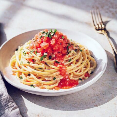 Coconut Lime Tomato Granita Pasta