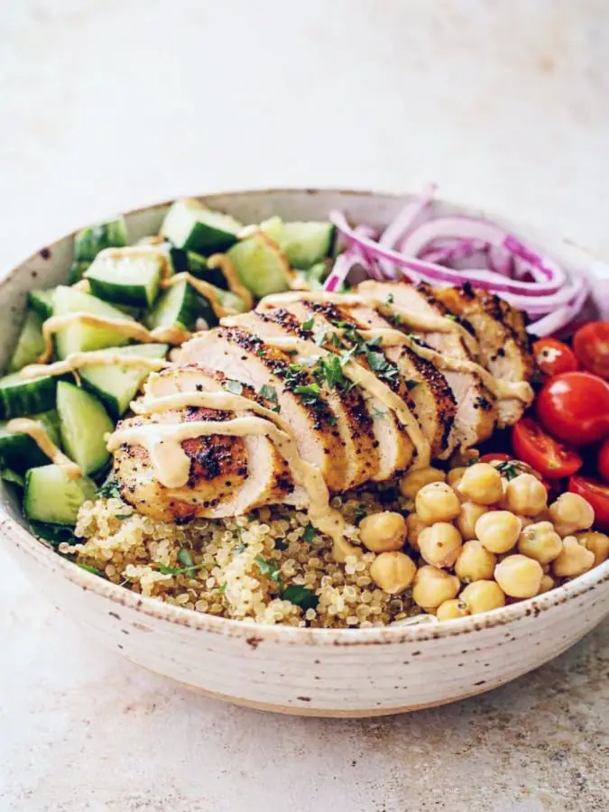 High Protein Summer Salad Bowls