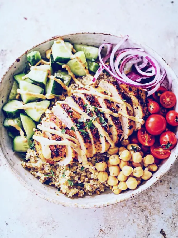 High Protein Summer Salad Bowls