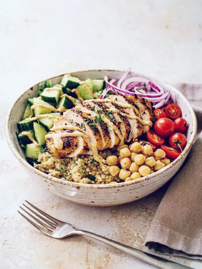 High Protein Summer Salad Bowls