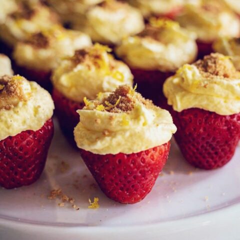 Lemonade Pie Stuffed Strawberries
