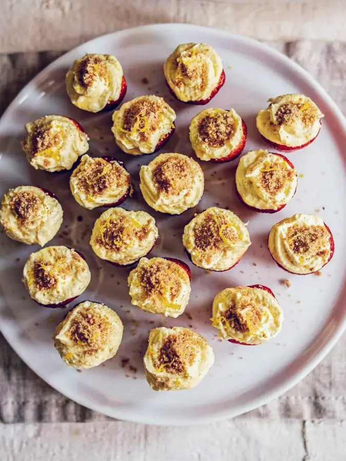 Lemonade Pie Stuffed Strawberries