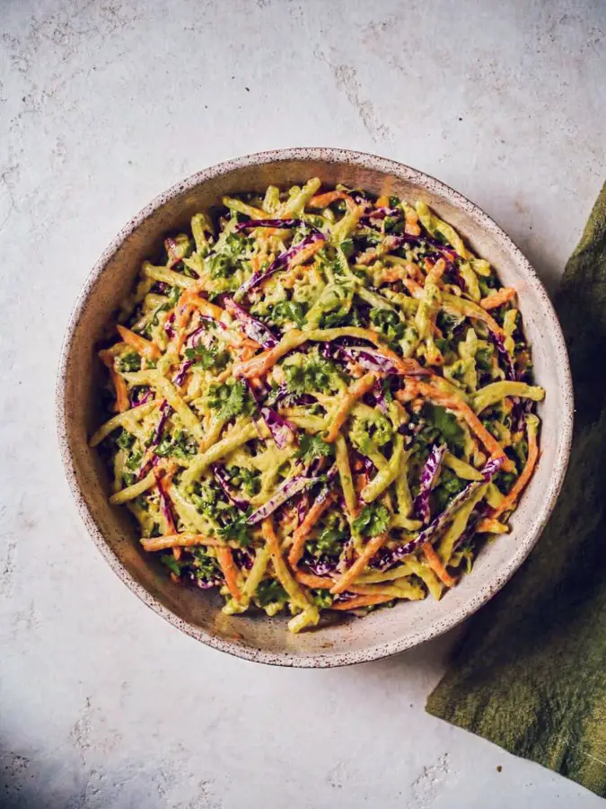 Vegan Spicy Peanut Cabbage Salad