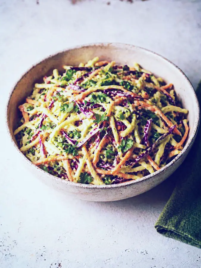 Vegan Spicy Peanut Cabbage Salad