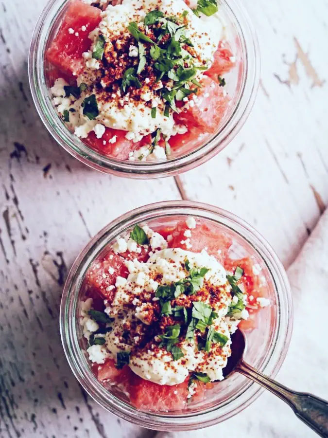 Watermelon Elote Cups