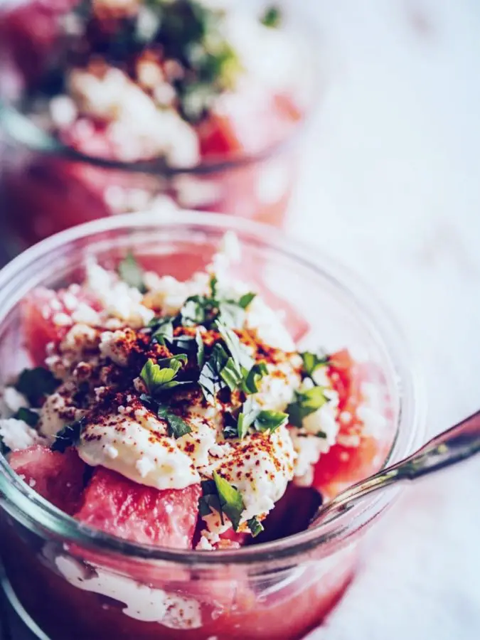 Watermelon Elote Cups