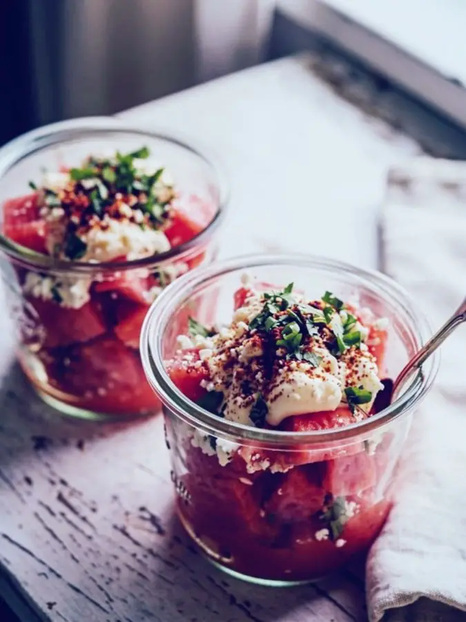 Watermelon Elote Cups