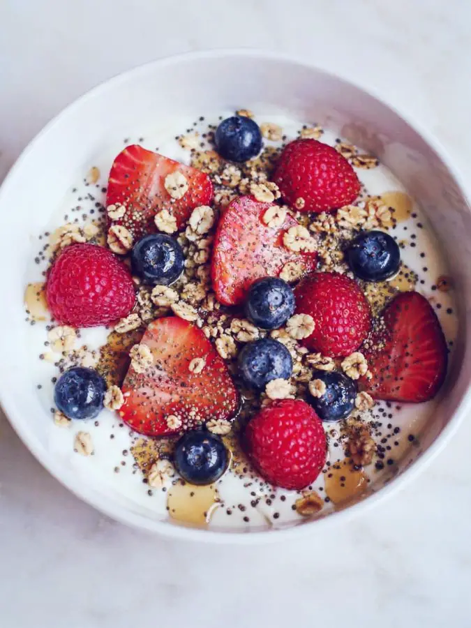 Berry Chia Probiotic Yogurt Bowl