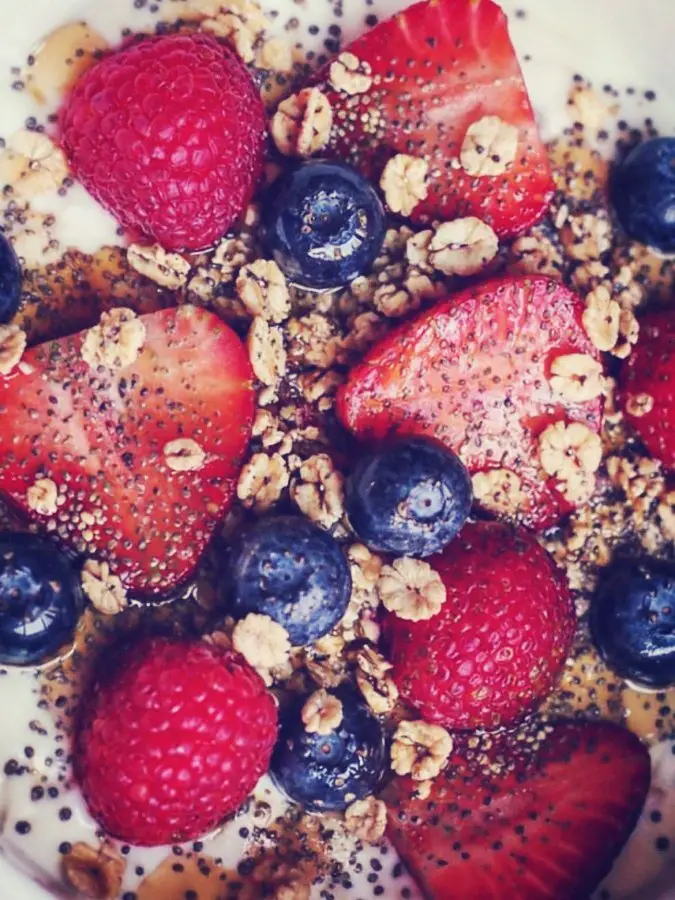 Berry Chia Probiotic Yogurt Bowl