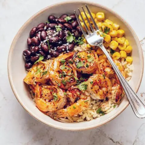 Chili Lime Shrimp Rice Bowl