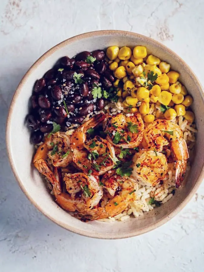 Chili Lime Shrimp Rice Bowl