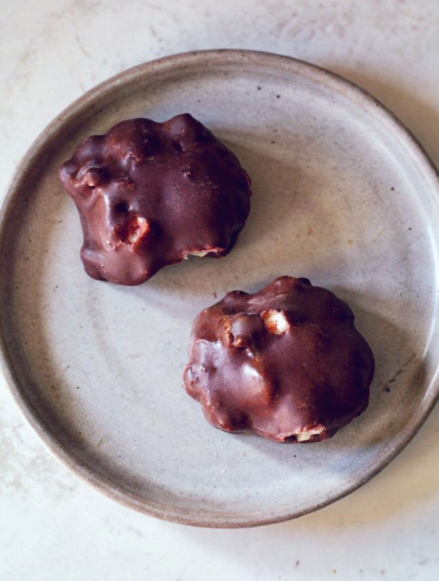 Chocolate Covered Yogurt Clusters