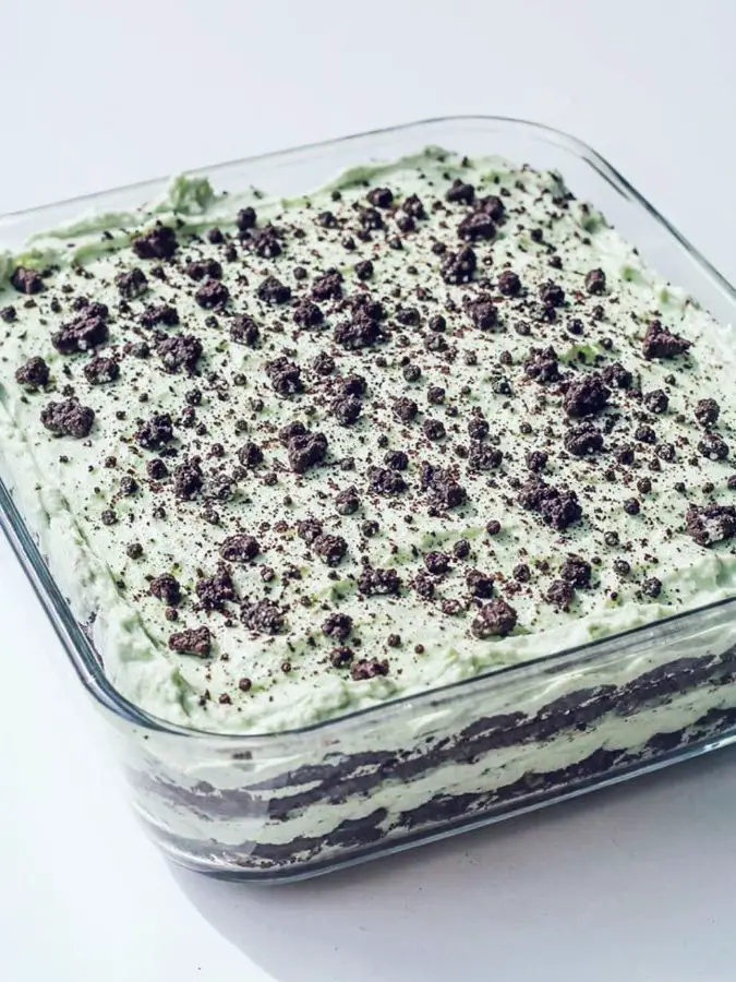 Mint Oreo Icebox Cake
