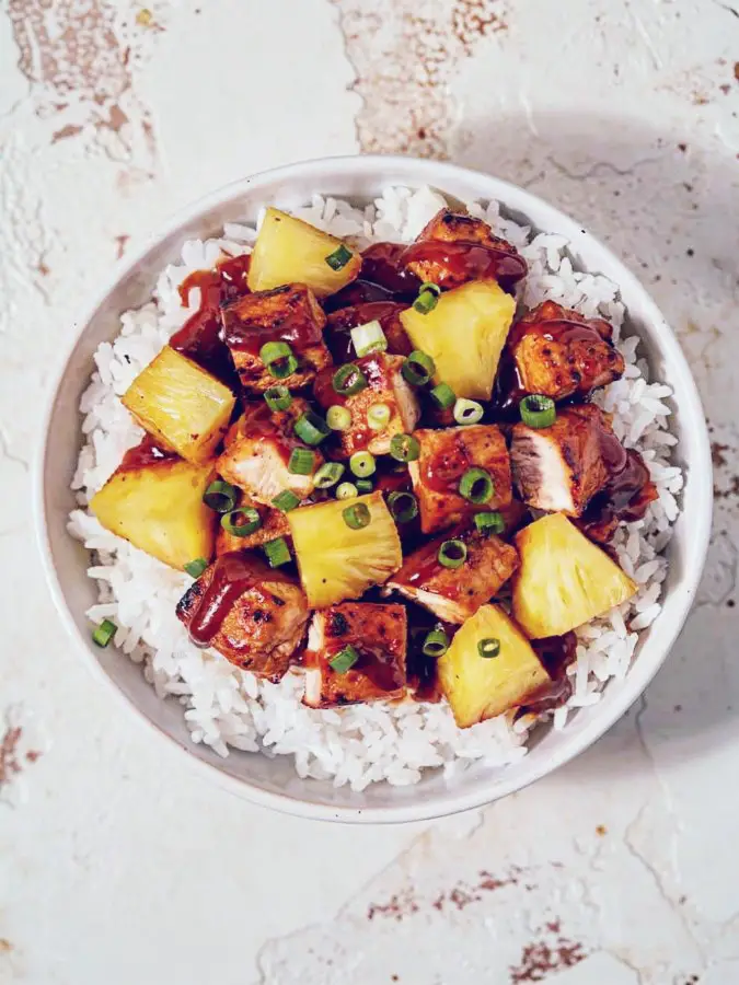 Pineapple BBQ Chicken Bowl