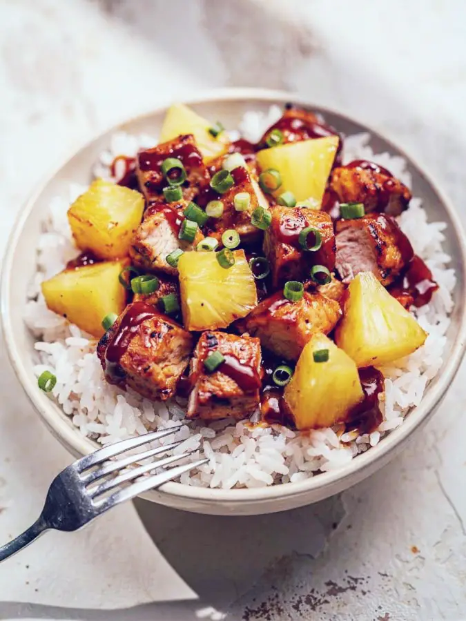 Pineapple BBQ Chicken Bowl
